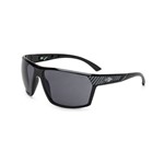 OCULOS SOL MORMAII STORM M0079AGC01 PRETO BRILHO LENTE CINZA - Mormaii