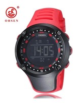Ohsen Vermelho - Marca New Digital Led Relógio de Pulso