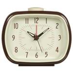Ficha técnica e caractérísticas do produto Old Times Relógio Despertador 9 Cm Marrom/cream