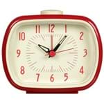 Ficha técnica e caractérísticas do produto Old Times Relógio Despertador 9 Cm Vermelho/cream