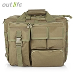 Ficha técnica e caractérísticas do produto Ombro Outlife Outdoor Computer Militar Messenger Bag Handbag Briefcase para Laptop Camera 14 polegadas