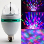 Ficha técnica e caractérísticas do produto Onedayshop® RGB Crystal Ball Efeito de Luz E27 LED Rotating iluminação de palco para DJ Disco Party Ball light