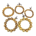 Ora??o mulheres Man National Styled religiosa Elastic Bead Pulseira de madeira