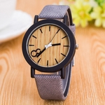 Ficha técnica e caractérísticas do produto Original Madeira PU Tabela Neutral relógio de quartzo Vintage pulseira de couro Dial Placa Men Wristwatch Mulheres
