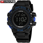 Ficha técnica e caractérísticas do produto Outdoor Sports Digital Luminous Waterproof LED Multi Function Electronic Watch