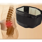 Ficha técnica e caractérísticas do produto Outop lombar Apoio Belt Tourmaline Ajustável de auto-aquecimento magnéticos Cintos Terapia lombar Brace térmica dupla proteção Banded Preto M Sports Outdoors