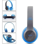 Ficha técnica e caractérísticas do produto P47 Bluetooth Headset dobrável Wirless fone de ouvido estéreo Suporte MP3 TF Com Mic Headphone Amplamente Compatível