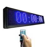 Painel Cronômetro de LED 1m X 20cm Contagem + Textos e Efeitos em Alto Brilho a Prova D'água