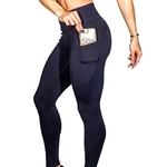 Ficha técnica e caractérísticas do produto Pants Mulheres Yoga Gym Leggings com bolsos Telefone Slim Fit Sports Nona Pants Gostar