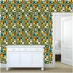 Ficha técnica e caractérísticas do produto Papel de Parede Adesivo - Azulejos - 034ppz