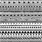 Ficha técnica e caractérísticas do produto Papel de Parede Ethnic Preto e Branco 300 X 59cm