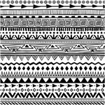 Ficha técnica e caractérísticas do produto Papel De Parede Ethnic Preto e Branco 3,00m x 59cm