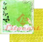 Ficha técnica e caractérísticas do produto Papel Scrapbook Dupla Face Borboletas LSCD-183 - Litocart - Litocart