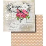 Ficha técnica e caractérísticas do produto Papel Scrapbook Dupla Face Pássaro e Rosas LSCD-273 - Litocart