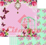 Ficha técnica e caractérísticas do produto Papel Scrapbook Dupla Face Rosas LSCD-190 - Litocart - Litocart