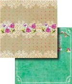 Ficha técnica e caractérísticas do produto Papel Scrapbook Dupla Face Rosas LSCD-267 - Litocart - Litocart