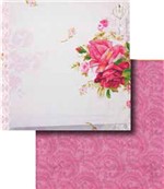 Ficha técnica e caractérísticas do produto Papel Scrapbook Dupla Face Rosas LSCD-274 - Litocart - Litocart