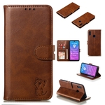 Ficha técnica e caractérísticas do produto Mobile phone cover Para Huawei Honor 8X tipo carteira bolsa protectora bonito Embossed feliz dos desenhos animados do gato PU de couro com fivela & Bracket