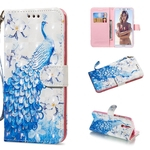 Ficha técnica e caractérísticas do produto Para HUAWEI Honor 8C 3D colorido pintado Caixa do telefone do fecho magnético PU com cartão Slots Suporte Lanyard Mobile phone cover