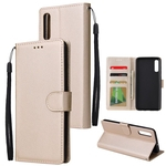 Ficha técnica e caractérísticas do produto Para Samsung A70 tipo carteira bolsa protectora PU de couro com fivela Posição & 3 Card Venda quente