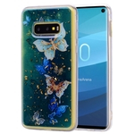 Ficha técnica e caractérísticas do produto Para Samsung S10 E Fashion cor pintada Epoxy da folha de ouro TPU anti-risco antiderrapante capa protetora tampa traseira Redbey