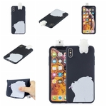 Ficha técnica e caractérísticas do produto Para iPhone XR 3D dos desenhos animados Adorável Colorido pintado macio TPU tampa traseira antiderrapante à prova de choque capa protetora completa Gostar