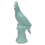 Ficha técnica e caractérísticas do produto Passaro Decorativo de Ceramica Azul - 16X36 Cm - M&M