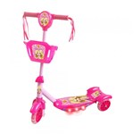 Ficha técnica e caractérísticas do produto Patinete Infantil com Cesta Rosa - Dm Toys