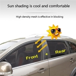 Ficha técnica e caractérísticas do produto 2 PC Magnetic Car Side Cortina Sun Sombra Visor Anti-UV tampa de protec??o do beb¨º