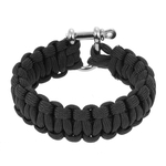 Ficha técnica e caractérísticas do produto 2PCS 330 Paracord pulseira manilha tecelagem Sobrevivência 304L