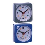 Ficha técnica e caractérísticas do produto 2pcs Mini Relógio de Viagem Gradiente Som Desk Alarm Snooze -Azul