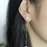 Ficha técnica e caractérísticas do produto PearlSimple Brinco Decor Exquisite fashionabl Brinco Earstuds gancho Ear