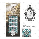 Ficha técnica e caractérísticas do produto Películas Diva Azulejos Preto, Turquesa e Branco