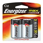 Ficha técnica e caractérísticas do produto Pilhas Energizer Max C2 Alcalínas Cartela com 2 Pilhas