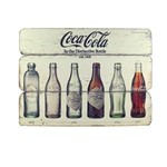Ficha técnica e caractérísticas do produto Placa de Madeira Coca Cola Bottle Evolution