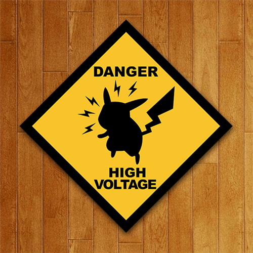 Ficha técnica e caractérísticas do produto Placa Decorativa High Voltage