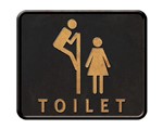 Ficha técnica e caractérísticas do produto Placa em Mdf e Papel Decor Home Toilet Dhpm-030 - Litoarte