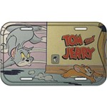 Placa em Metal para Parede Tom And Jerry Mouse Running Away