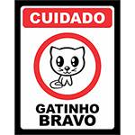 Placa Gatinho Bravo - Legião Nerd