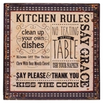 Ficha técnica e caractérísticas do produto Placa Kitchen Rules