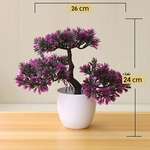 Ficha técnica e caractérísticas do produto HUN Planta artificial em vaso Bonsai para Home Jantar-Tabela do escritório Decoração