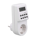 Ficha técnica e caractérísticas do produto Plug-in Programmable Timer Switch Socket com relógio Tempo de verão Multi Function