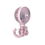 Ficha técnica e caractérísticas do produto Polvo dos Desenhos animados USB Forma Deformação Folding Carregamento Handheld Mini Fan para transporte de Bebê Bed