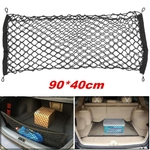 Ficha técnica e caractérísticas do produto Porta-malas Traseiro Do Carro Organizador De Carga De Armazenamento Elástico Malha Net Nylon 90x40 cm Carro Interior Sacos De Armazenamento Arrumando Arrumar