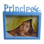 Ficha técnica e caractérísticas do produto Porta Retrato Príncipe 10x15cm Azul