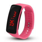 Ficha técnica e caractérísticas do produto Presentes LED relógio de pulso Jelly Watch Band Student relógio eletrônico para Crianças Meninos Meninas
