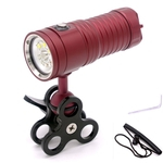 Ficha técnica e caractérísticas do produto Brand New Professional Lanterna Mergulho 3 Cor Fotografia subaquática Luz de Vídeo Headlight headlamp