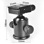 Ficha técnica e caractérísticas do produto LAR Professional Tripé Gimbal esférico Damping PTZ Câmara SLR hidráulico panorama deslizante Suporte de Montagem