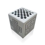 Puff Cubo Jogos Preto e Branco