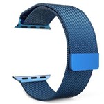 Ficha técnica e caractérísticas do produto Pulseira Apple Watch Iwatch Milanese Loop Magnetica 42-38mm - Azul - 42mm